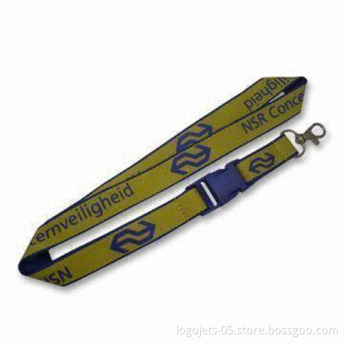 Polyester Lanyard with Printed Logos, Various Designs and Types are Available
